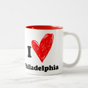I love Philadelphia Two-Tone Coffee Mug