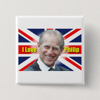 I Love Philip 15 Cm Square Badge