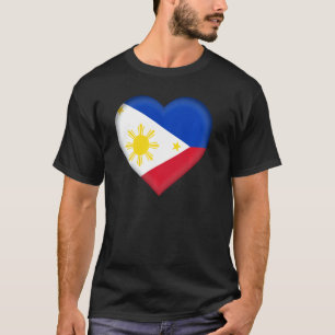 I Love Philippines Filipino Flag He Outfit Pullove T-Shirt