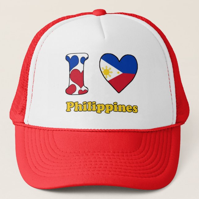 I love Philippines Trucker Hat (Front)