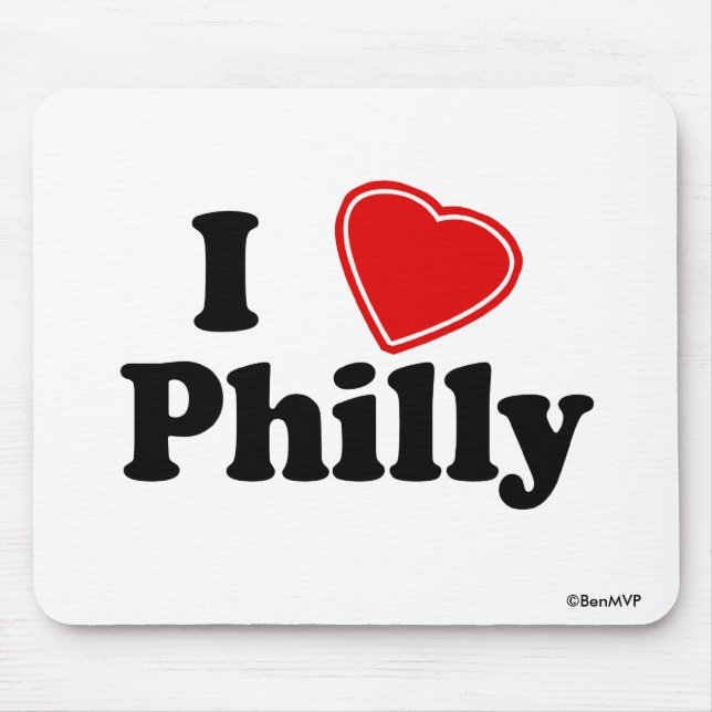 I Love Philly Mouse Pad (Front)