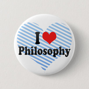 I Love Philosophy 6 Cm Round Badge
