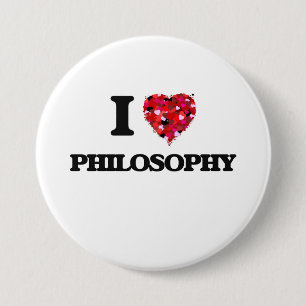 I Love Philosophy 7.5 Cm Round Badge