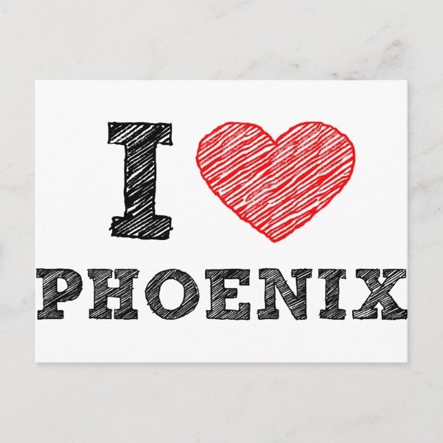 I Love Phoenix Postcard (Front)