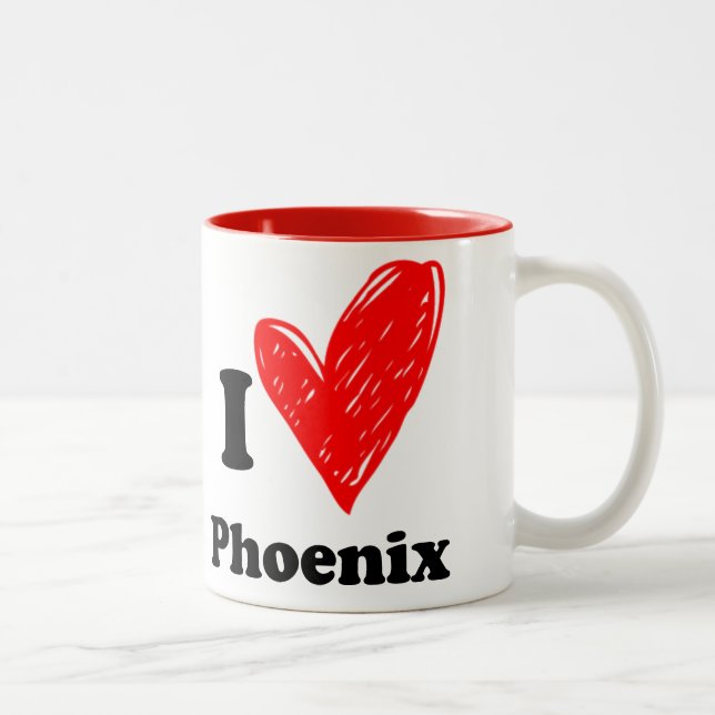 I love Phoenix Two-Tone Coffee Mug (Right)