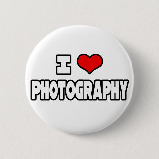 I Love Photography 6 Cm Round Badge