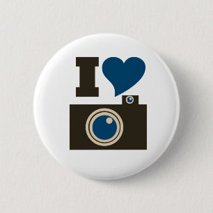 I Love Photography for Women 6 Cm Round Badge