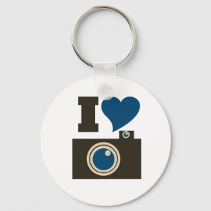 I Love Photography Key Ring