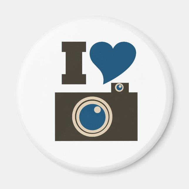 I Love Photography Magnet (Front)