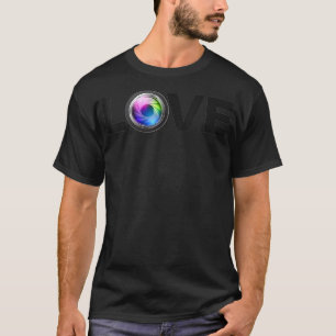 I Love Photography Photographer Gifts Women Men Ca T-Shirt
