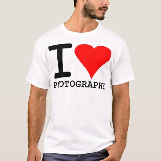 I Love Photography T-Shirt (Front)