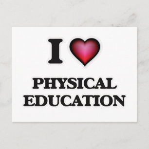 I Love Physical Education Postcard