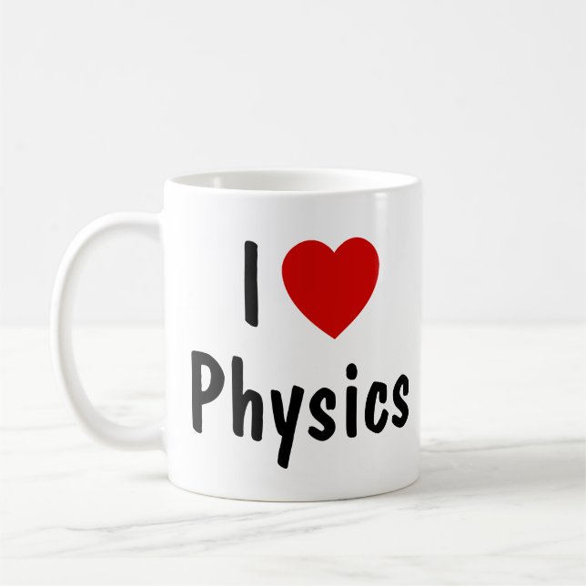 I Love Physics Coffee Mug (Left)