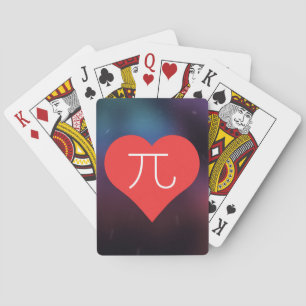 I Love Pi Day Playing Cards