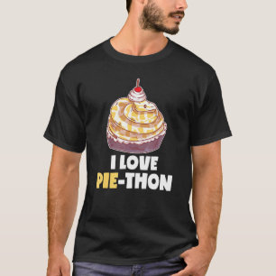 I Love Pi thon Ball Python Pie Cake Pet Snake Anim T-Shirt