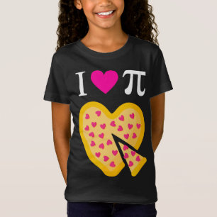 I Love Pi Valentine's Pizza Heart Math Teacher T-Shirt