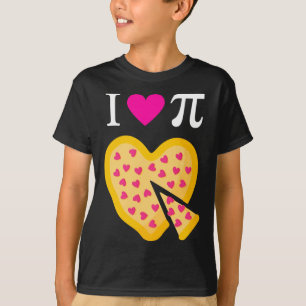 I Love Pi Valentine's Pizza Heart Math Teacher T-Shirt