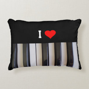 I Love Piano, popular design Decorative Cushion