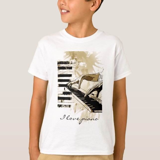 I love piano T-Shirt (Front)