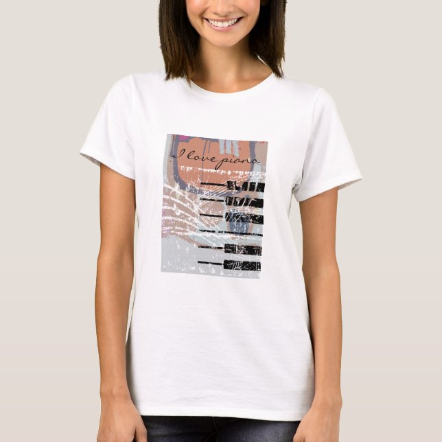 I love piano T-Shirt (Front)