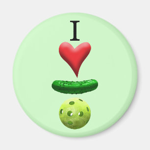 I Love Pickleball - Green - Magnet