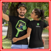 I Love Pickleball Green Paddle Cute Sports PHOTO 