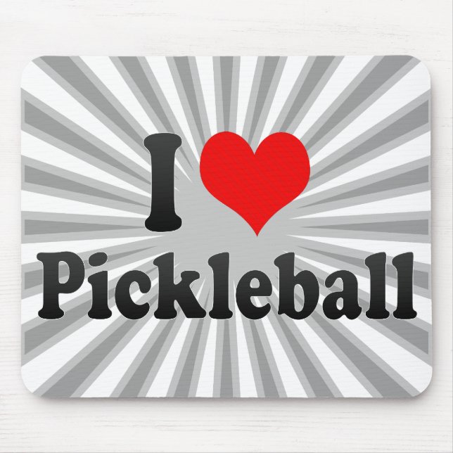 I love Pickleball Mouse Pad (Front)