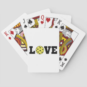 I Love Pickleball Playing Cards