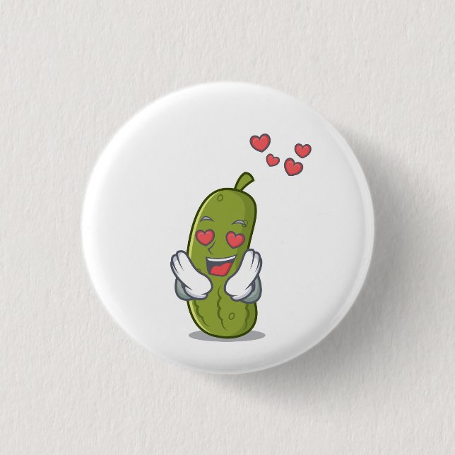 I Love Pickles 3 Cm Round Badge (Front)