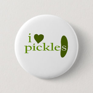I Love Pickles 6 Cm Round Badge