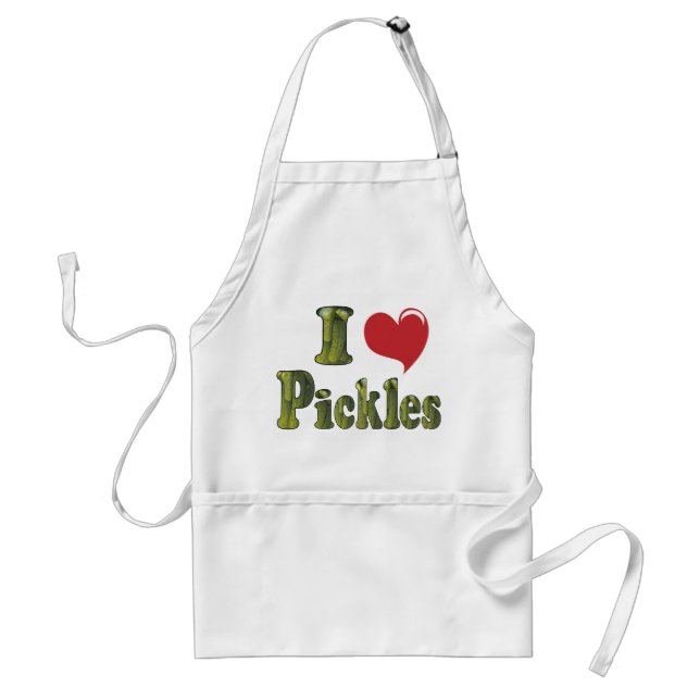 I Love Pickles Apron (Front)