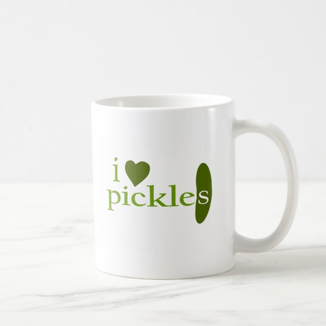I Love Pickles Coffee Mug (Right)