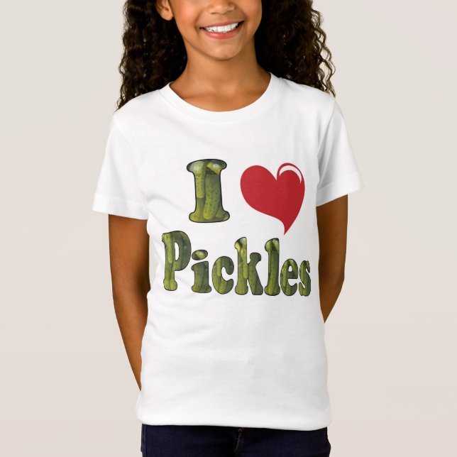 I Love Pickles T-Shirt (Front)