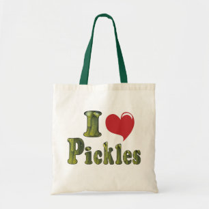 I Love Pickles Tote Bag