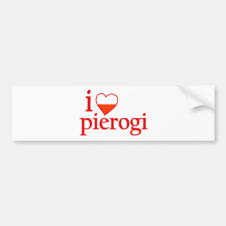 I Love Pierogi Bumper Sticker