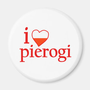I Love Pierogi Magnet