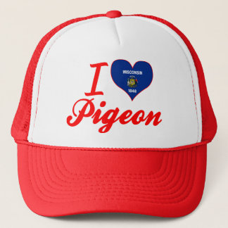 I Love Pigeon, Wisconsin Trucker Hat