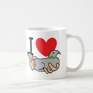 I Love Pigeons Coffee Mug