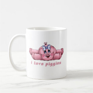 I Love Piggies Coffee Mug