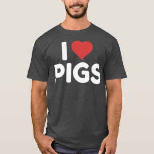 I Love Pigs Premium3041 T-Shirt