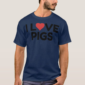 I Love Pigs Premium 3040  T-Shirt