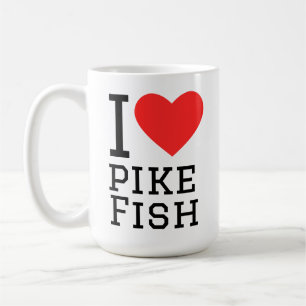 I love pike fish coffee mug