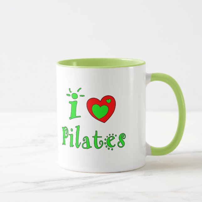 I Love Pilates - Custom Coffee Mugs (Right)