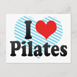 I Love Pilates Postcard