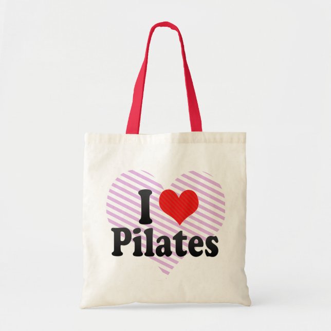 I Love Pilates Tote Bag (Front)