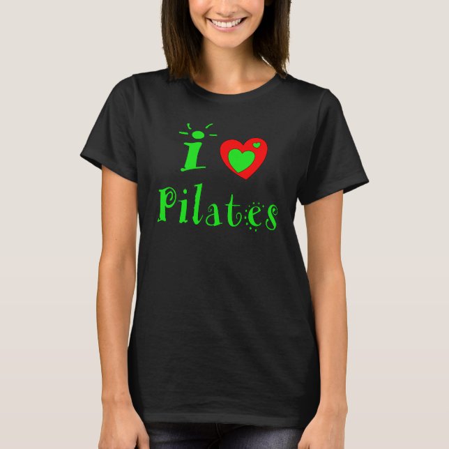 I Love Pilates - Womens Pilates Top (Front)