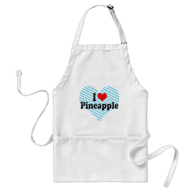 I Love Pineapple Standard Apron (Front)