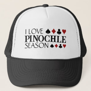 I Love Pinochle Season and Suits T-Shirt Trucker Hat