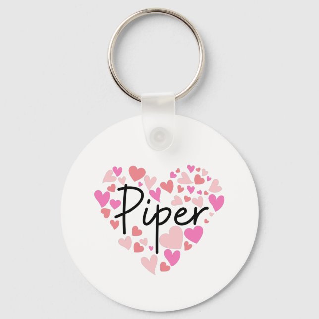 I love Piper Key Ring (Front)