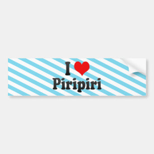 I Love Piripiri, Brazil Bumper Sticker